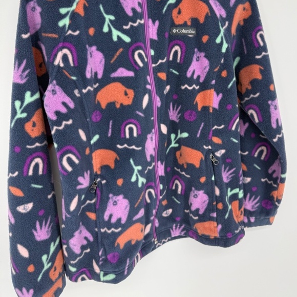 Columbia Benton Springs II Bison Bear GIRLS XL,18/20 Fleece Full-Zip Jacket 2942 - Picture 2 of 11